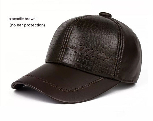 Gorra de Cuero para Hombre Otoño e Invierno - Image 7