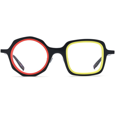 Lentes Ópticos Irregulares de Moda - Marco Tipo Placa - Image 4