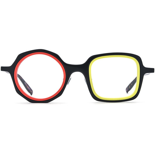 Lentes Ópticos Irregulares de Moda - Marco Tipo Placa - Image 4