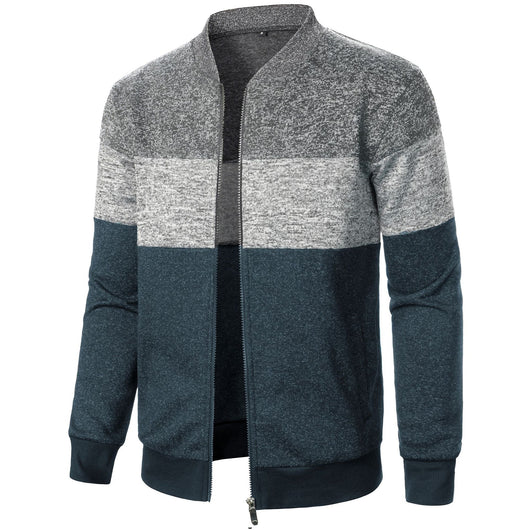 Suéter de Punto Grueso con Bloques de Color para Hombre - Image 21