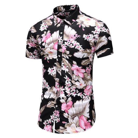 Camisa Floral Casual para Hombre - Tallas Grandes Verano