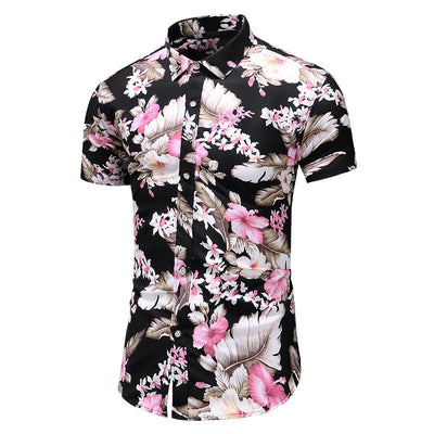 Camisa Floral Casual para Hombre - Tallas Grandes Verano