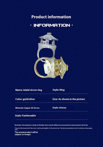 Anillo Hip Hop Personalizado con Accesorios para Orejas - Image 7