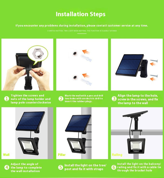 Lámpara Solar LED Impermeable para Patio y Jardín - Image 22