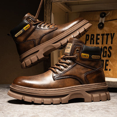 Botas Martin Altas para Hombre Estilo Británico de Trabajo - Image 6