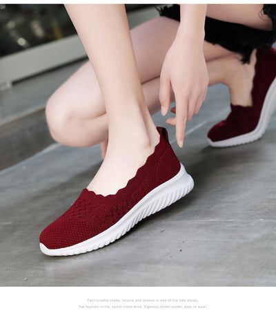 Zapatos Deportivos Tejidos Voladores Talla Grande para Mujer - Image 18