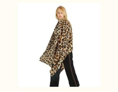Bufanda Estampado Leopardo Otoño Invierno - Abrigo Suave de Cashmira Artificial - Image 3