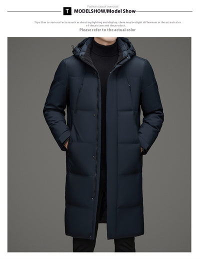 Chaqueta Acolchada de Pato con Gorro Desmontable - Abrigo Cálido Hombre - Image 12