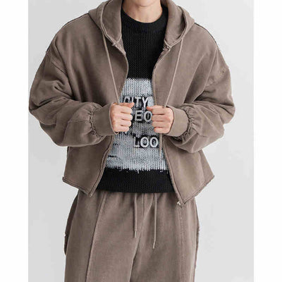 Sudadera Retro Patchwork Desgarrada con Detalles en Relieve - Image 9