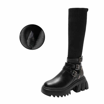 Botas Plataforma Knight de Microfibra para Mujer - Image 10