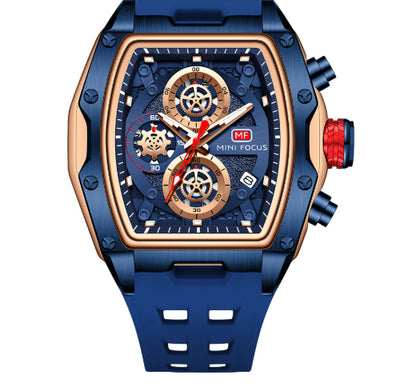 Reloj Cronógrafo Deportivo Estilo Pista para Hombre con Cristal Curvo y Diseño Esqueletizado - Image 4