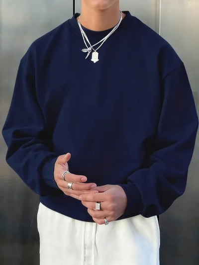 Suéter de Lana Merino para Hombre - Cuello Redondo Casual - Image 23