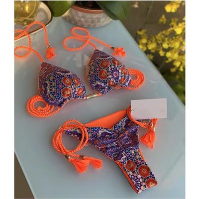 Bikini Tejido a Mano de Cuerda Pura para Playa - Image 14