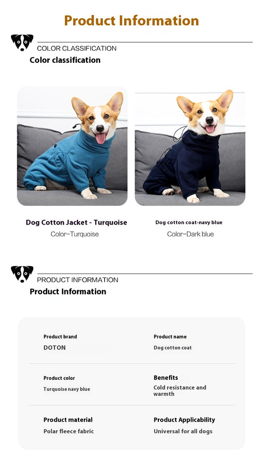 Abrigo Térmico para Perros Grandes - Chaleco Acolchado Impermeable de Polar - Image 15