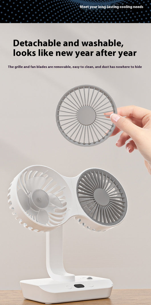 Ventilador Dual de Alto Rendimiento Portátil - Image 8