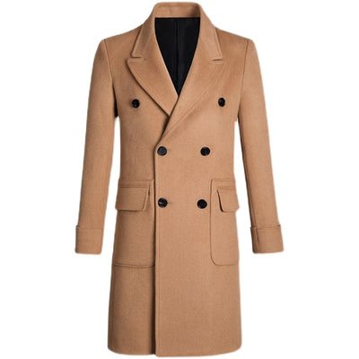 Abrigo Británico de Largo Medio para Hombre - Estilo Europeo - Image 10
