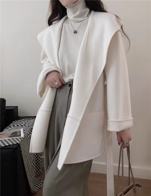 Abrigo de Lana Reversible Doble Faz para Otoño e Invierno - Cashmere Premium Talla Pequeña - Image 11