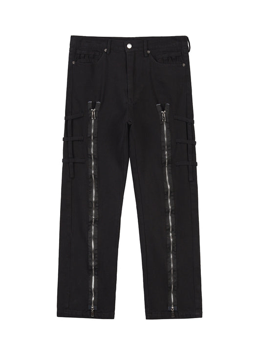 Jeans Rectos con Corte Tridimensional - Tendencia Urbana Unisex - Image 4