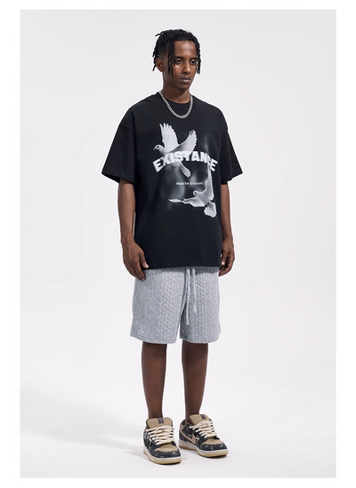 Playera Suelta con Estampa Paloma de Paz - Image 10