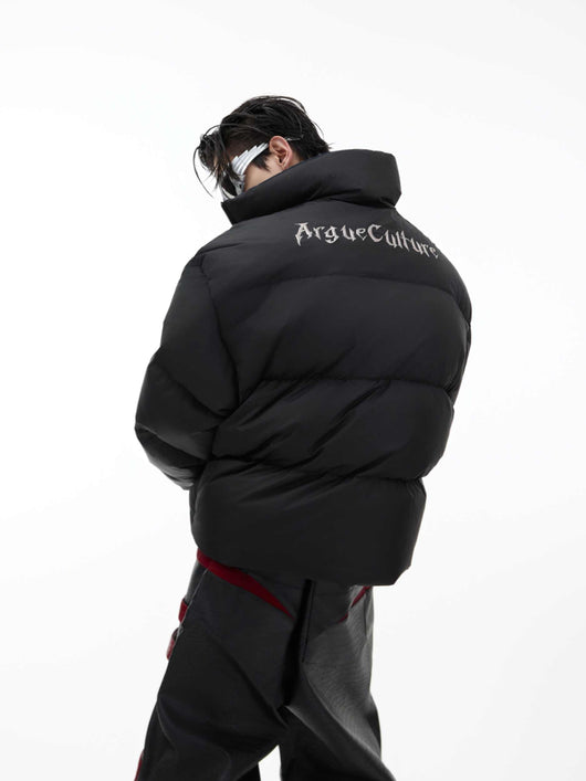 Chaqueta Acolchada Reversible de Cuello Alto Extra Gruesa - Image 9