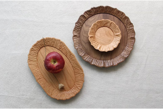 Bandeja de Té Japonesa Artesanal en Madera con Encaje Tallado a Mano - Image 14