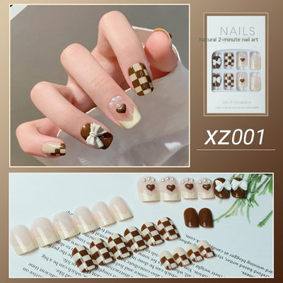 Uñas Postizas Diseño Tulipán Pintadas a Mano - Image 23