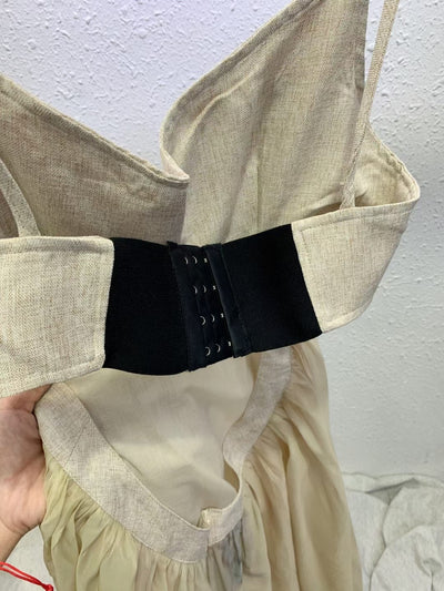 Conjunto Artesanal Dos Piezas: Blusa Chifón Pintada a Mano con Falda Suspender Cintura Alta - Image 13
