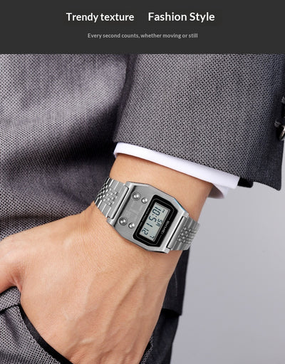Reloj Digital Minimalista Retro Resistente al Agua para Hombre - Image 9