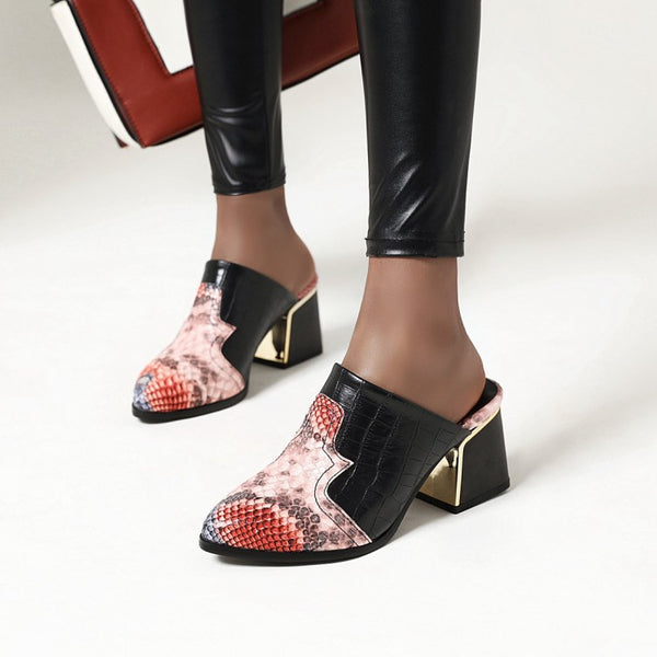 Pantuflas Estilo Occidental Combinadas Talla Grande - Diseño Europeo Moderno