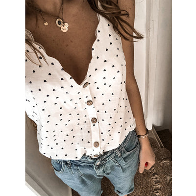 Top Halter Estampado de Lunares - Image 3