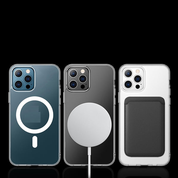 Funda Magnética con Dorso Transparente para Teléfono