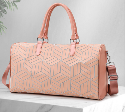 Bolso de Viaje Amplio para Hombre con Patrón Geométrico - Image 9