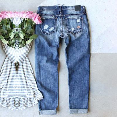 Jeans Skinny con Costuras Deshilachadas para Pies Pequeños - Image 2