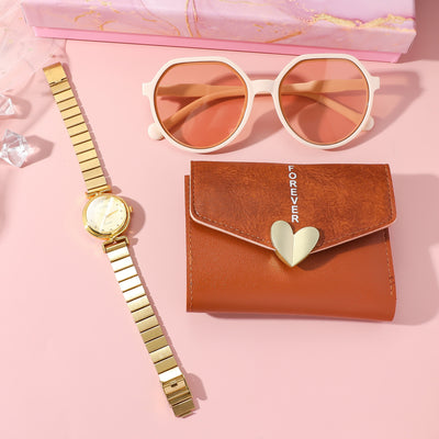 Set Completo de Accesorios para Mujer: Reloj, Billetera y Lentes de Acero - Image 11
