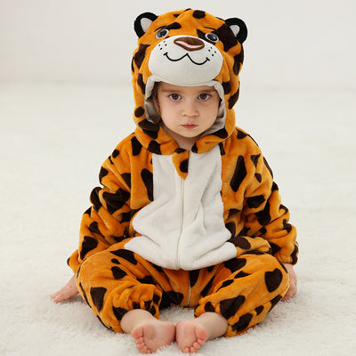 Pijama Enterizo de Franela con Diseño Animal para Bebé - Image 5