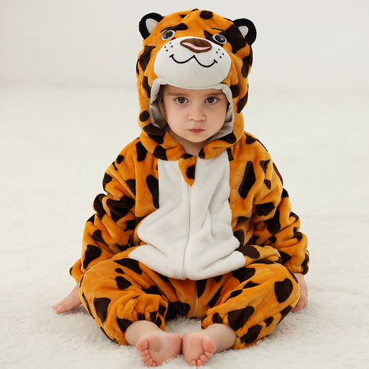 Pijama Enterizo de Franela con Diseño Animal para Bebé - Image 5