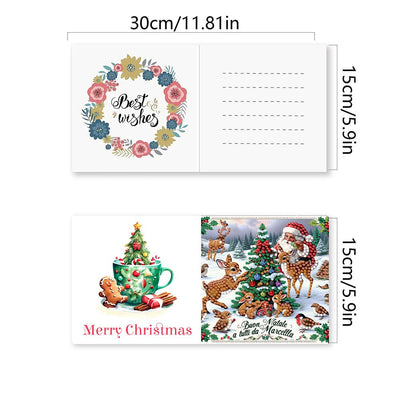 Tarjetas Navideñas con Pintura de Diamantes 6 Diseños Combinados - Image 6
