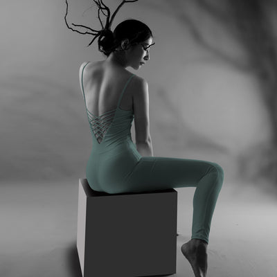 Traje de Yoga Aéreo Ajustado Profesional para Verano - Image 4