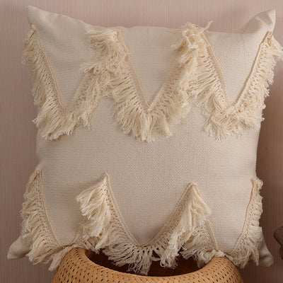 Cojín Decorativo Marroquí de Algodón con Borlas - Image 7