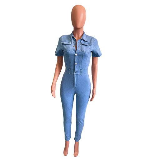 Enterizo Skinny de Mezclilla para Mujer - Diseño Ajustado y Moderno - Image 28