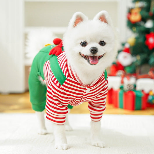 Abrigo Navideño para Mascotas - Suéter Reno con Bolsillo para Perros y Gatos - Image 18
