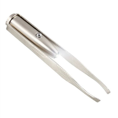Pinza Depilatoria LED con Luz para Cejas y Pestañas - Acero Inoxidable YF2021 - Image 7