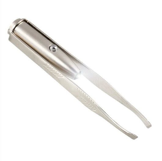 Pinza Depilatoria LED con Luz para Cejas y Pestañas - Acero Inoxidable YF2021 - Image 7
