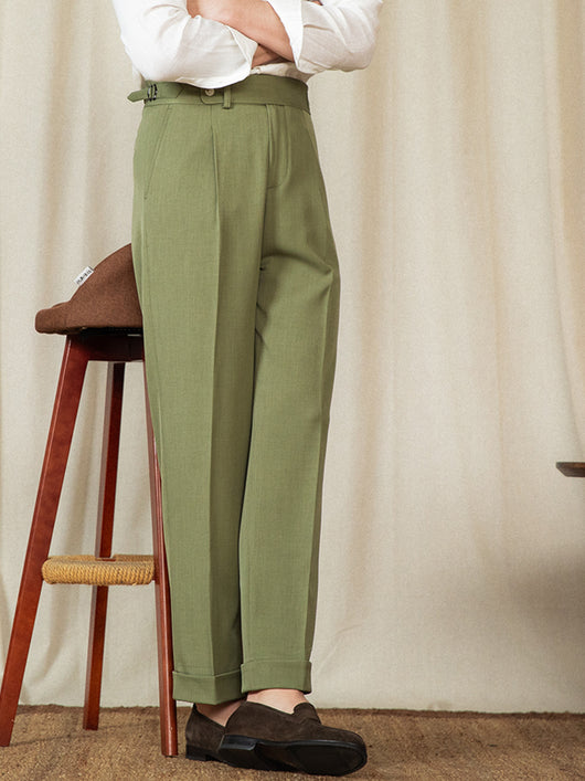 Pantalones Retro Británicos de Cintura Alta - Estilo Casual Elegante - Image 17