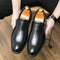 Zapatos de Cuero Formales Estilo Británico Retro para Hombre
