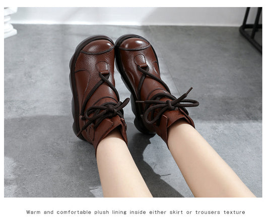 Botas Plataforma de Cuero Genuino - Estilo y Comodidad - Image 10