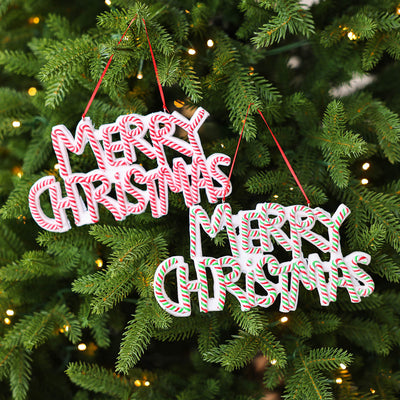 Adornos Navideños de Arcilla Polimérica con Letras Personalizadas