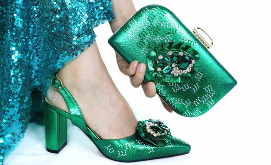 Zapatos de Punta Francesa con Bolso Coordinado - Image 2