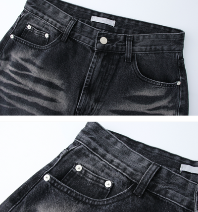Jeans Rectos Vintage Peso Pesado - Casual - Image 10