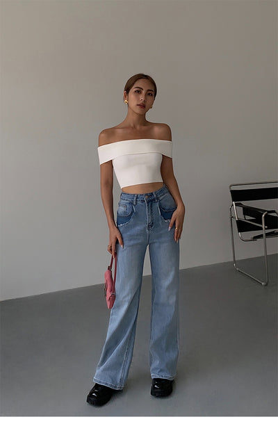 Top Tejido Asimétrico Cropped para Mujer - Image 17